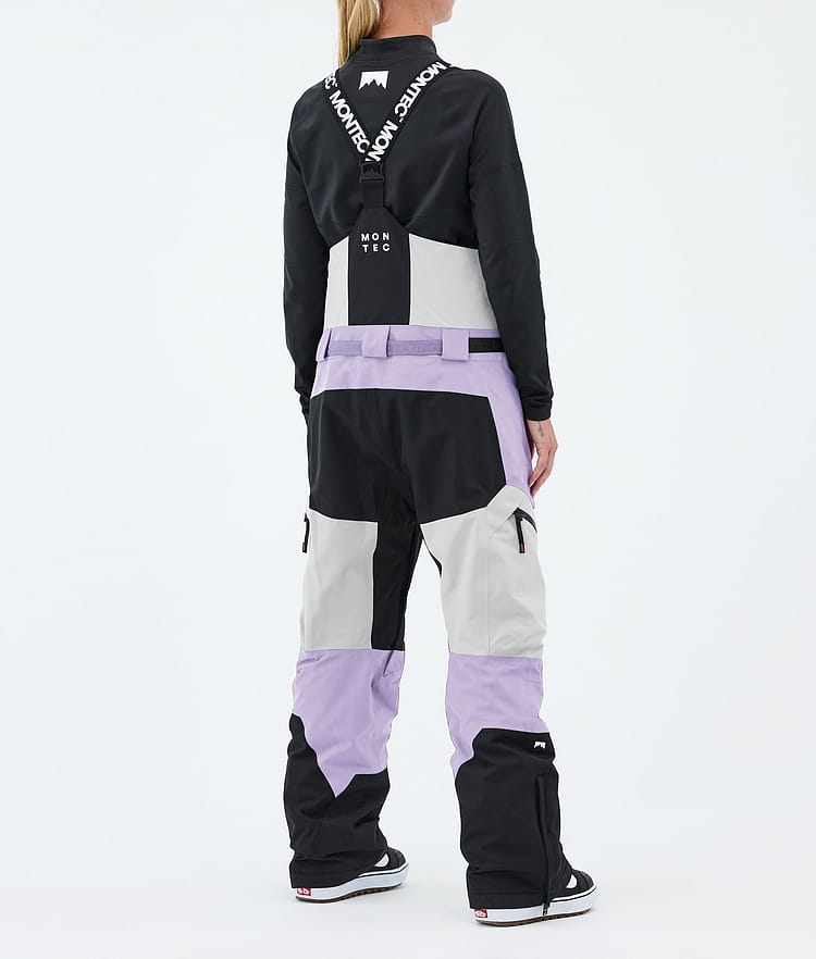 Dozer W Snowboardbukse Dame Light Grey/Black/Faded Violet, Image 4 of 7