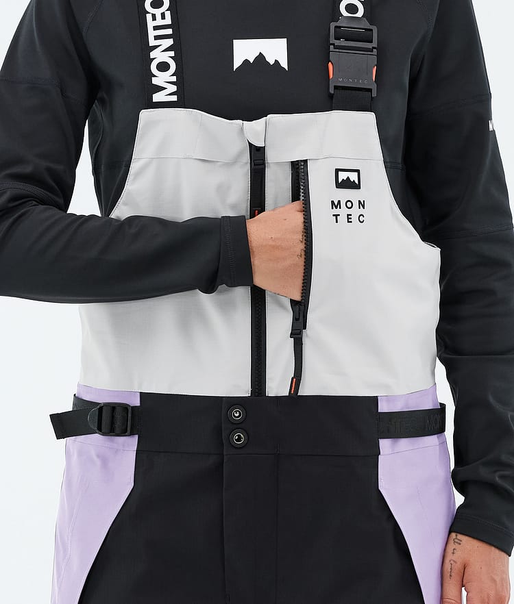 Dozer W Pantaloni Sci Donna Light Grey/Black/Faded Violet, Image 6 of 7