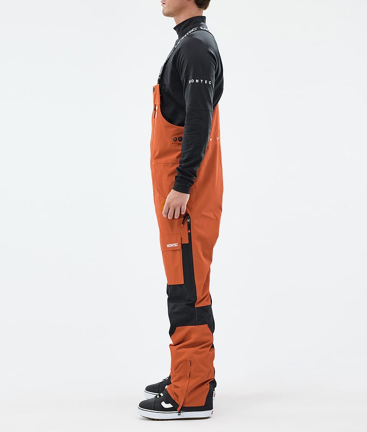 Fawk Snowboard Pants Men Burned Orange/Black, Image 2 of 6