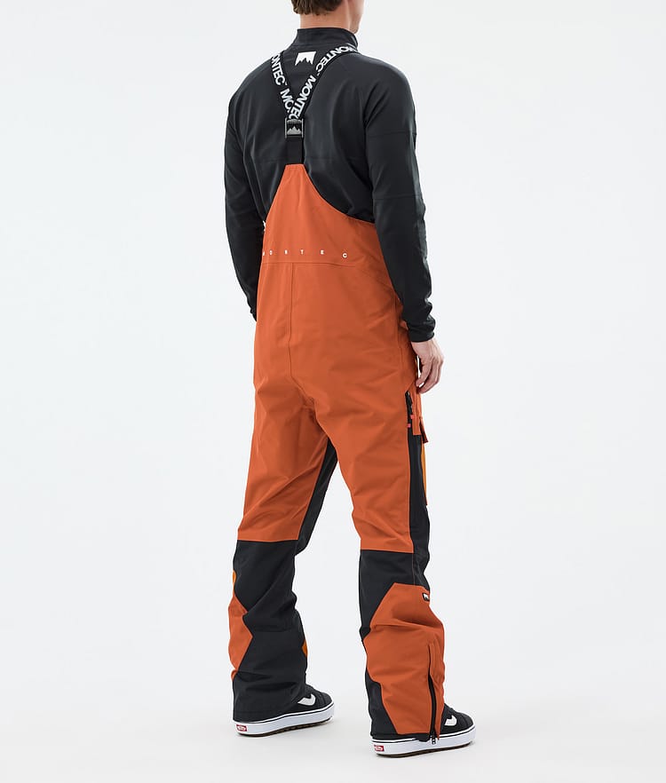 Fawk Snowboard Pants Men Burned Orange/Black, Image 3 of 6