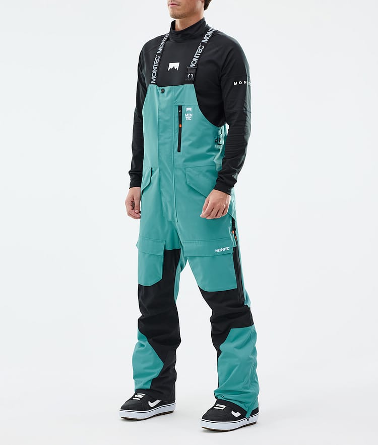 Fawk Snowboard Pants Men Turquoise/Black, Image 1 of 6
