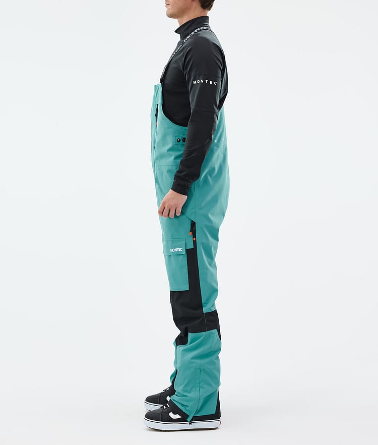 Fawk Snowboard Pants Men Turquoise/Black, Image 2 of 6