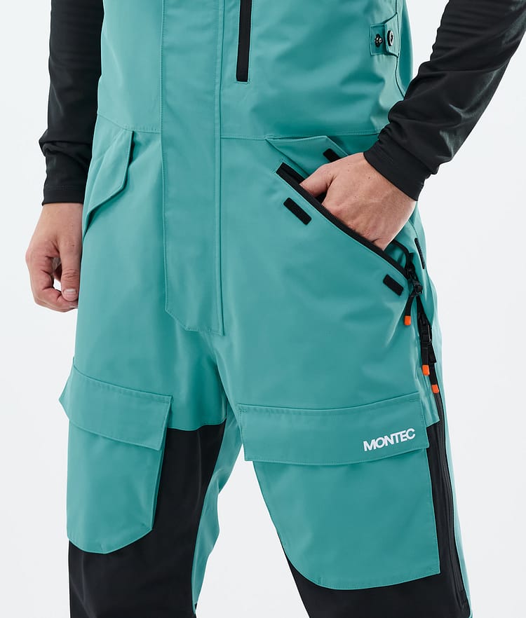 Fawk Snowboard Pants Men Turquoise/Black, Image 4 of 6