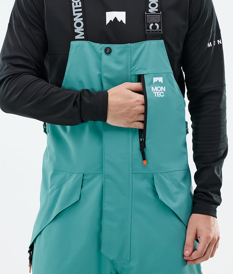 Fawk Ski Pants Men Turquoise/Black, Image 5 of 6