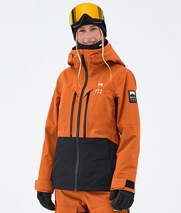 Moss W Ski Jacket Women Burned Orange/Black