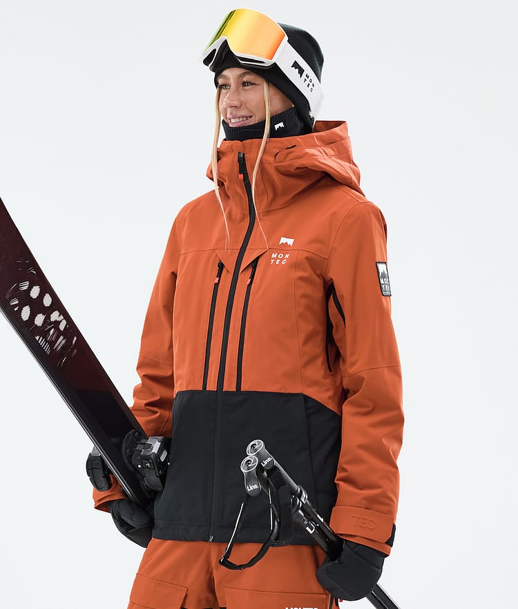 Moss W Ski Jacket Women Burned Orange/Black, Image 1 of 10