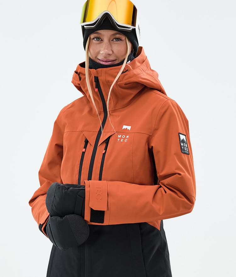 Moss W Snowboard Jacket Women Burned Orange/Black, Image 2 of 10