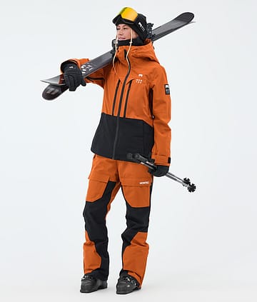 Moss W Ski Outfit Women Burned Orange/Black