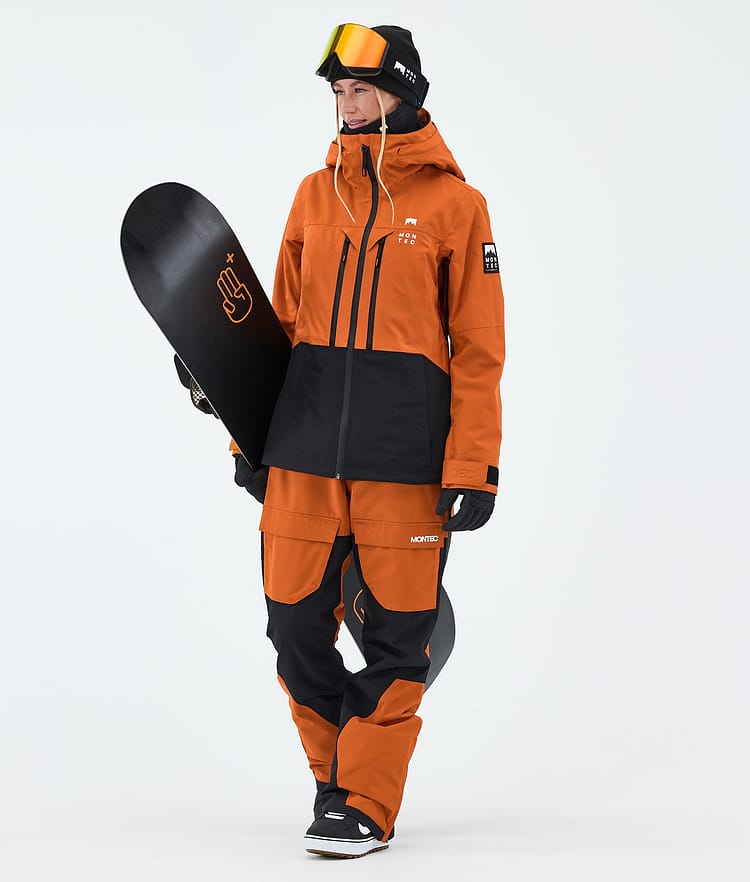 Moss W Veste Snowboard Femme Burned Orange/Black Renewed, Image 2 of 9