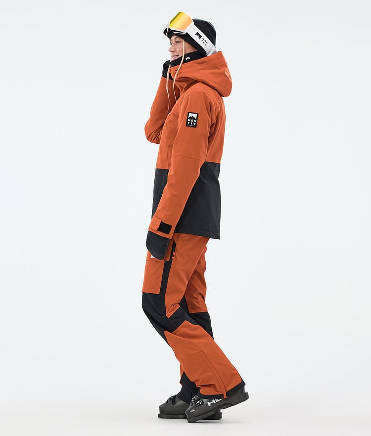 Moss W Ski Jacket Women Burned Orange/Black, Image 4 of 10