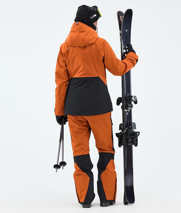 Moss W スキージャケット レディース Burned Orange/Black, Image 3 of 9