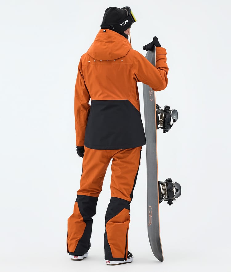 Moss W Veste Snowboard Femme Burned Orange/Black Renewed, Image 3 of 9