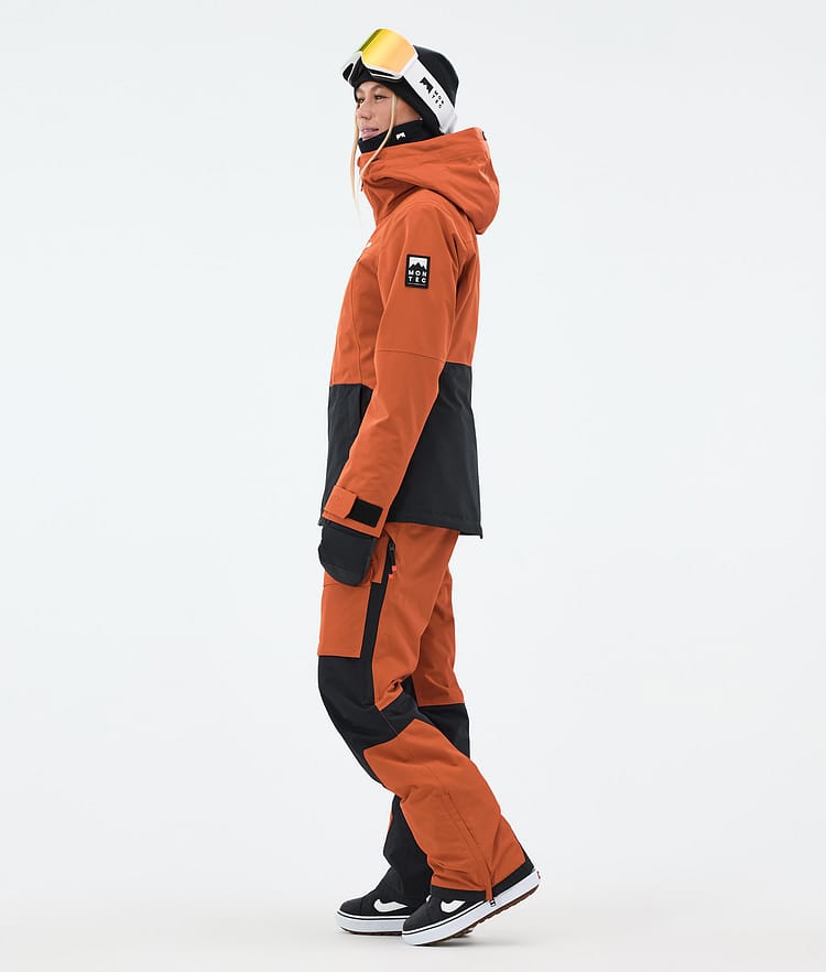 Moss W Snowboard Jacket Women Burned Orange/Black, Image 4 of 10