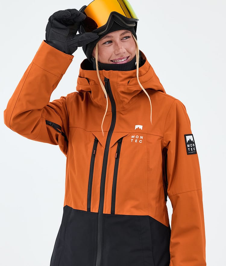 Moss W スキージャケット レディース Burned Orange/Black, Image 4 of 9