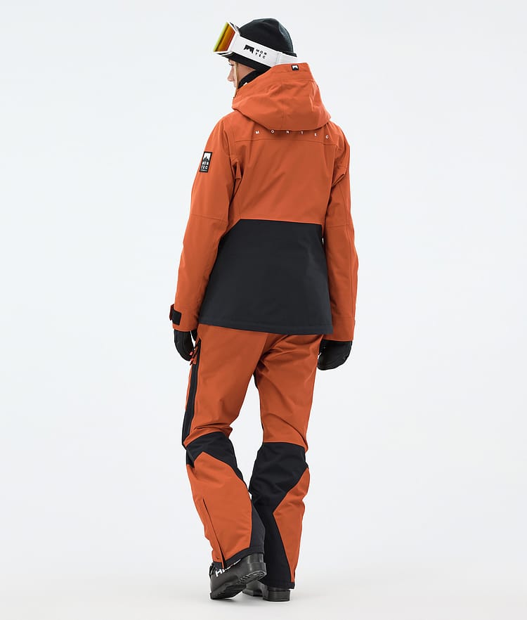 Moss W Ski Jacket Women Burned Orange/Black, Image 5 of 10