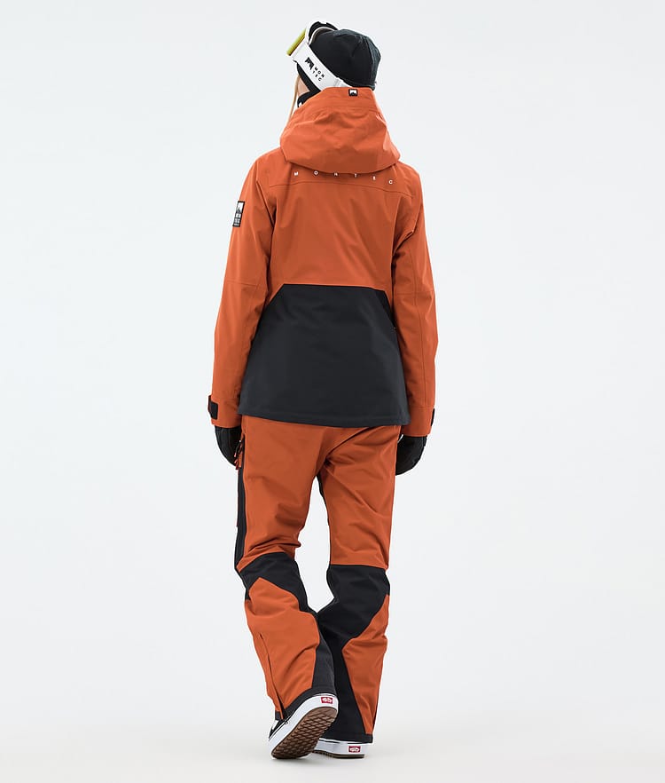 Moss W Snowboard Jacket Women Burned Orange/Black, Image 5 of 10