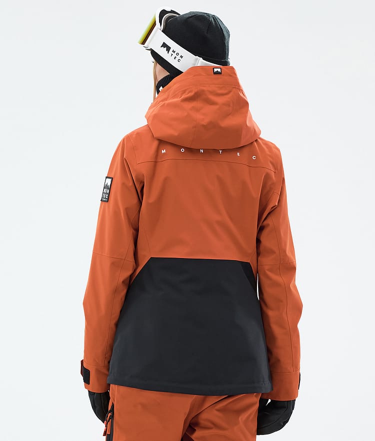 Moss W Ski Jacket Women Burned Orange/Black, Image 7 of 10