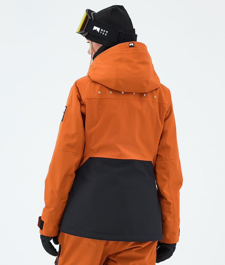 Moss W Veste Snowboard Femme Burned Orange/Black Renewed, Image 6 of 9