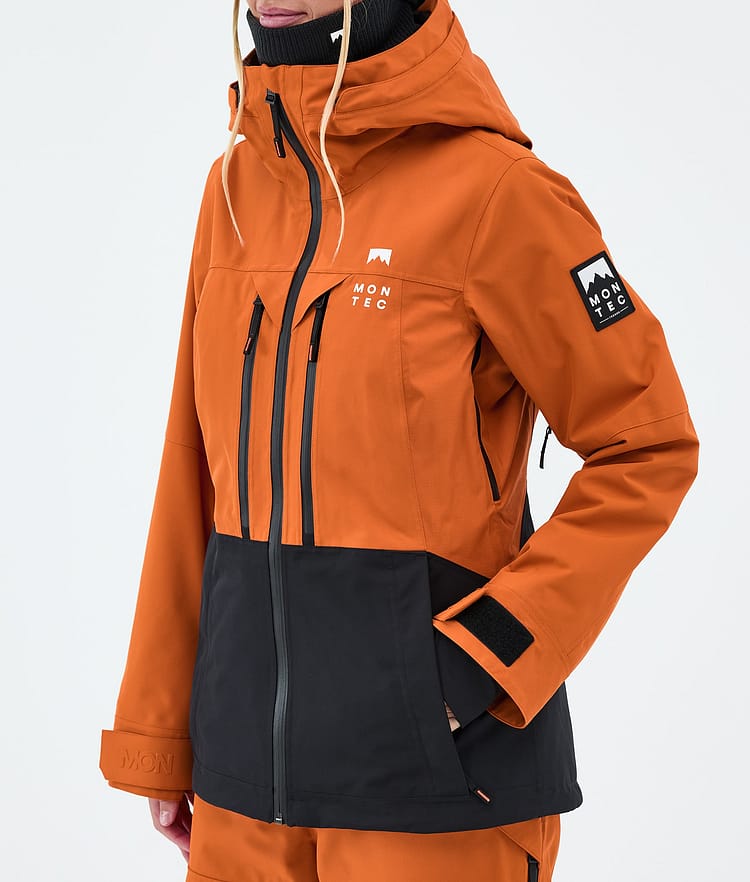 Moss W Veste Snowboard Femme Burned Orange/Black Renewed, Image 7 of 9