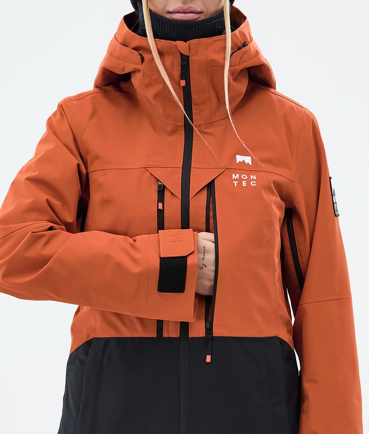 Moss W Snowboard Jacket Women Burned Orange/Black, Image 9 of 10
