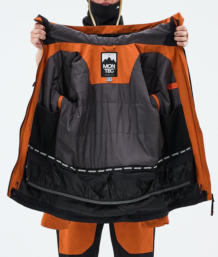 Moss W スキージャケット レディース Burned Orange/Black, Image 9 of 9