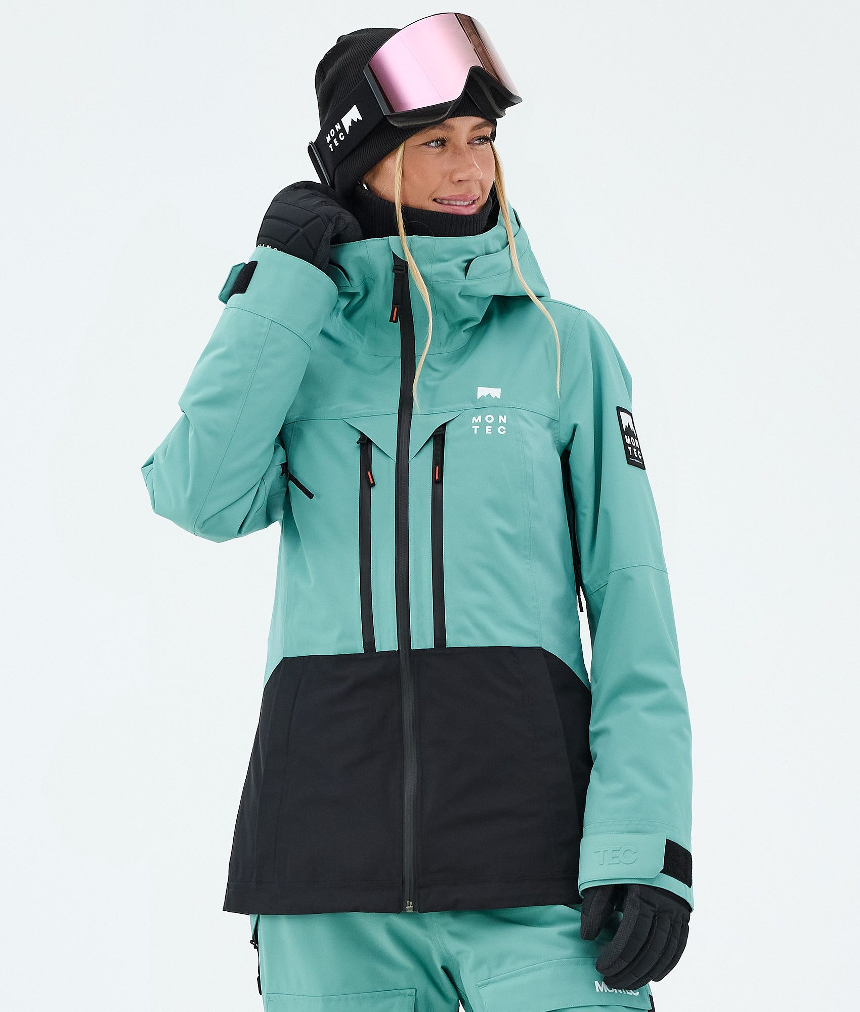 Montec Moss W Snowboard Jacket Women Turquoise/Black | Montecwear.com