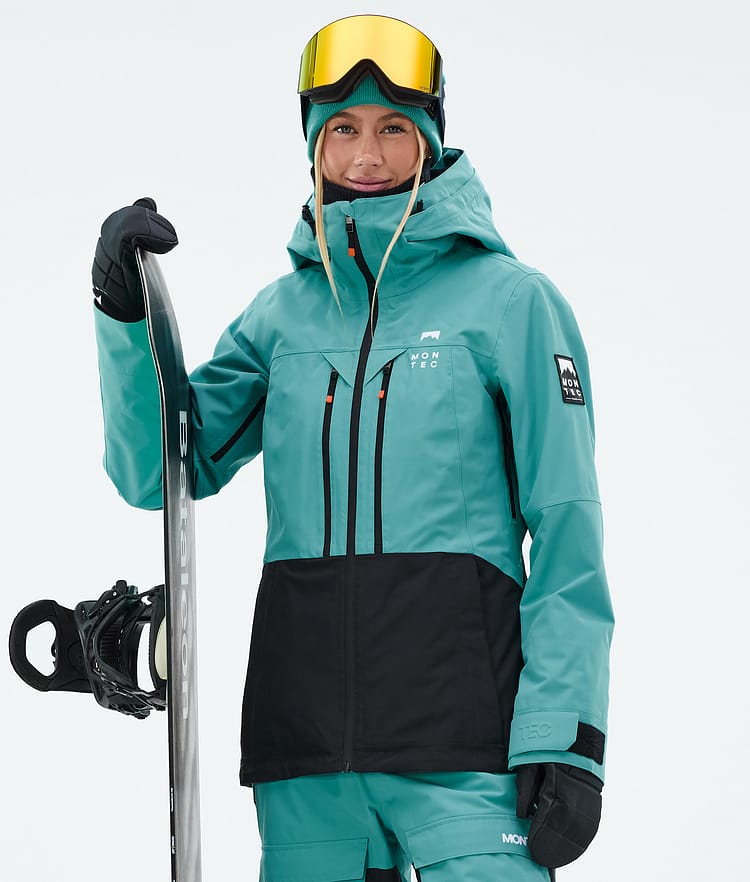 Moss W Snowboard Jacket Women Turquoise/Black, Image 1 of 10