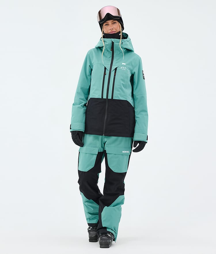 Moss W Giacca Sci Donna Turquoise/Black, Image 2 of 9