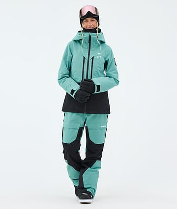 Moss W Snowboardoutfit Dame Turquoise/Black