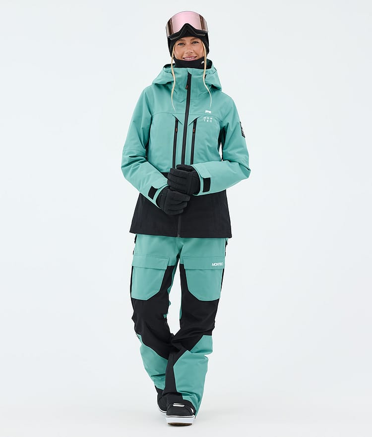 Moss W Veste Snowboard Femme Turquoise/Black Renewed, Image 2 of 9