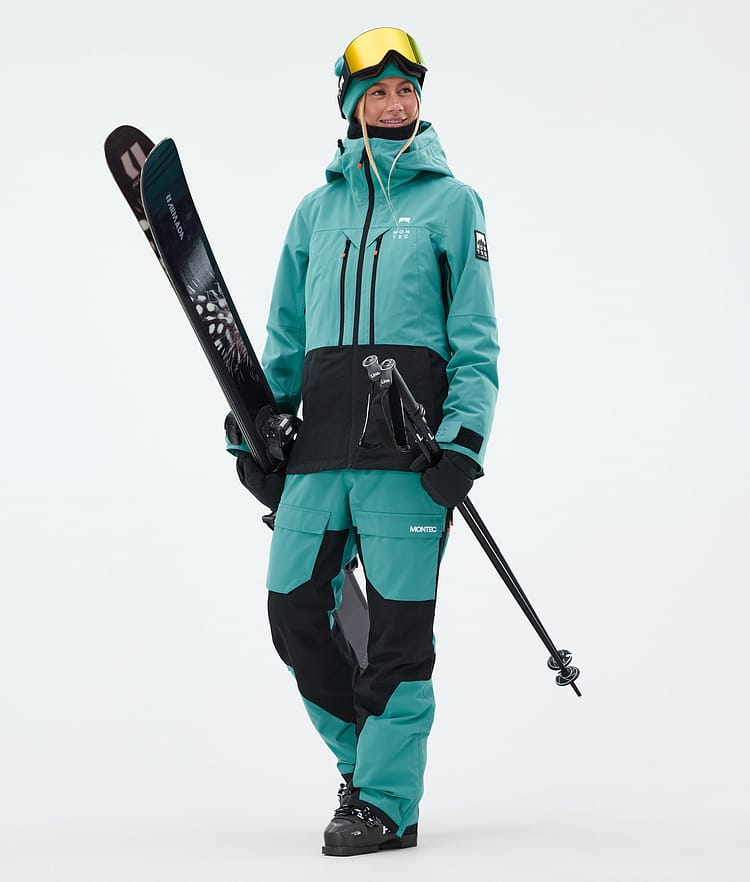 Moss W Ski Jacket Women Turquoise/Black, Image 3 of 10