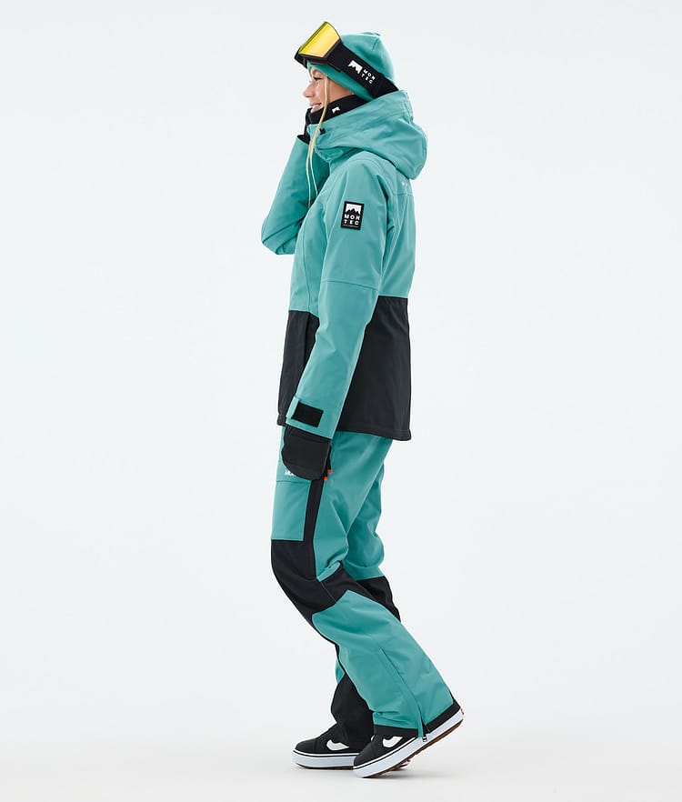 Moss W Snowboard Jacket Women Turquoise/Black, Image 4 of 10