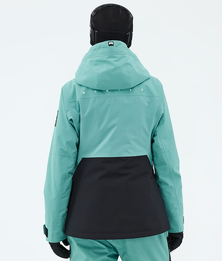 Moss W Veste Snowboard Femme Turquoise/Black Renewed, Image 6 of 9
