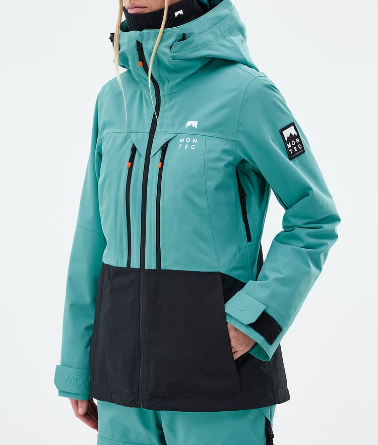 Moss W Ski Jacket Women Turquoise/Black, Image 8 of 10