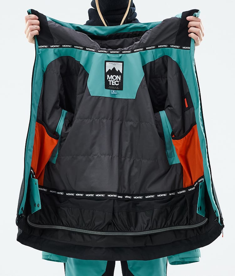 Moss W Ski Jacket Women Turquoise/Black, Image 10 of 10