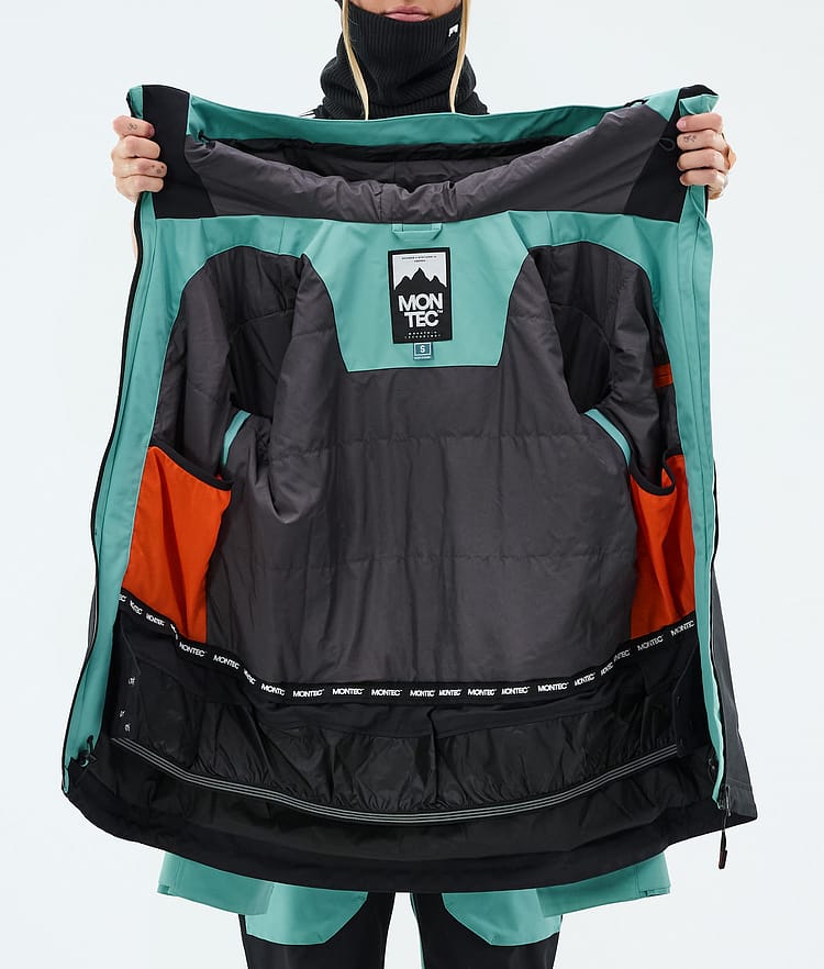 Moss W Veste Snowboard Femme Turquoise/Black Renewed, Image 9 of 9