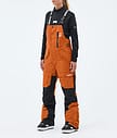 Montec Fawk W Pantalones Snowboard Mujer Burned Orange/Black