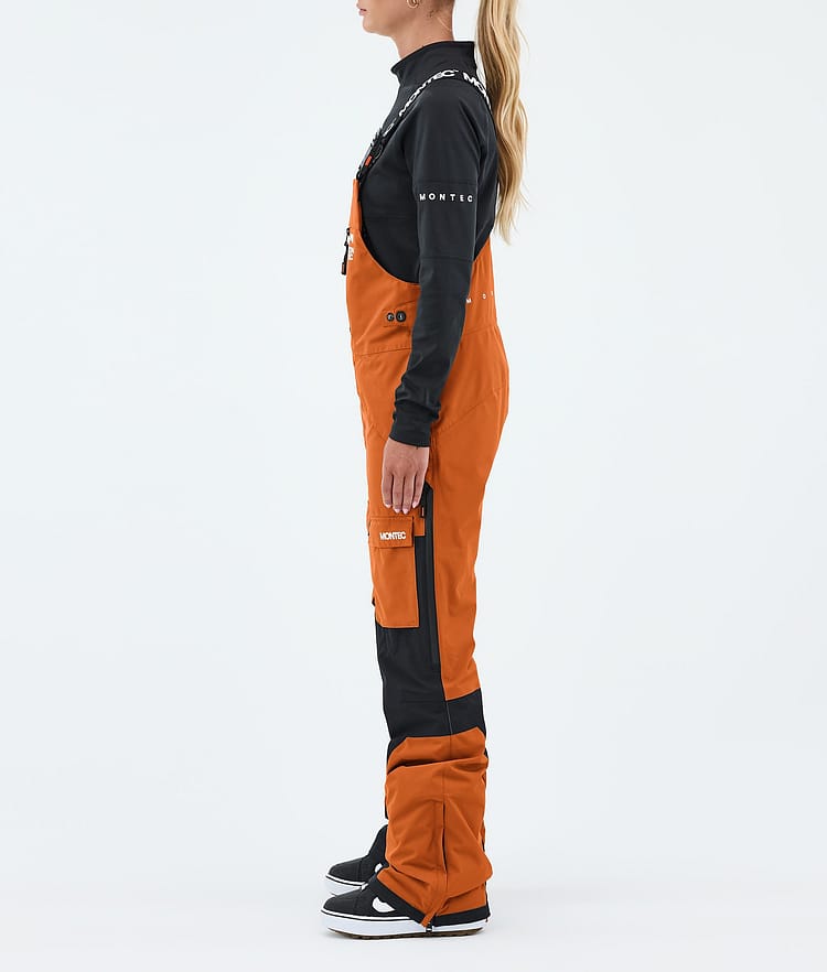 Fawk W Snowboardbukse Dame Burned Orange/Black, Image 3 of 7