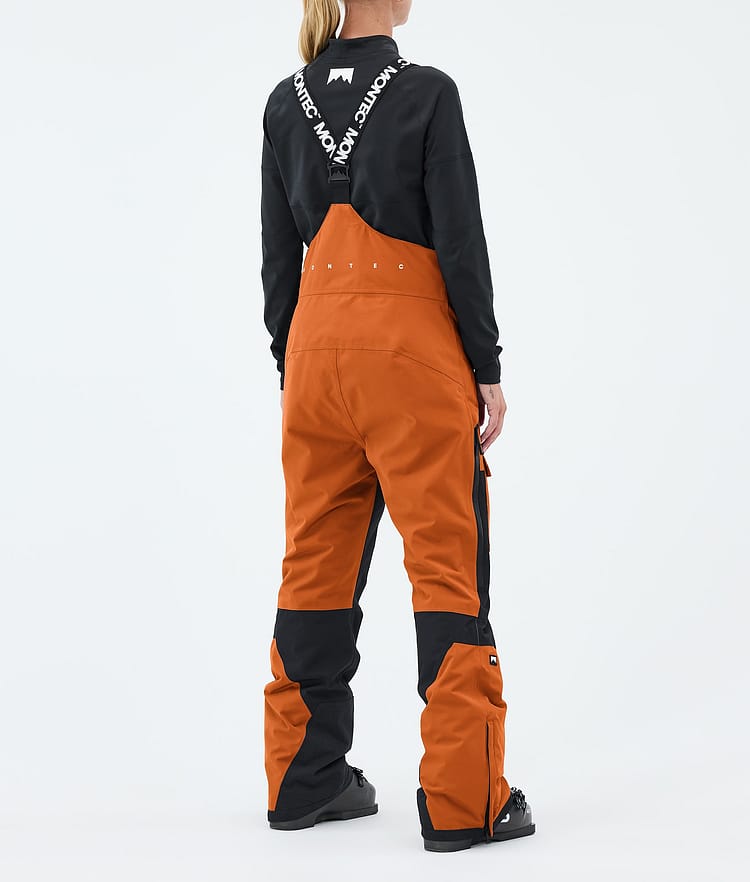 Fawk W Ski Pants Women Burned Orange/Black, Image 4 of 7