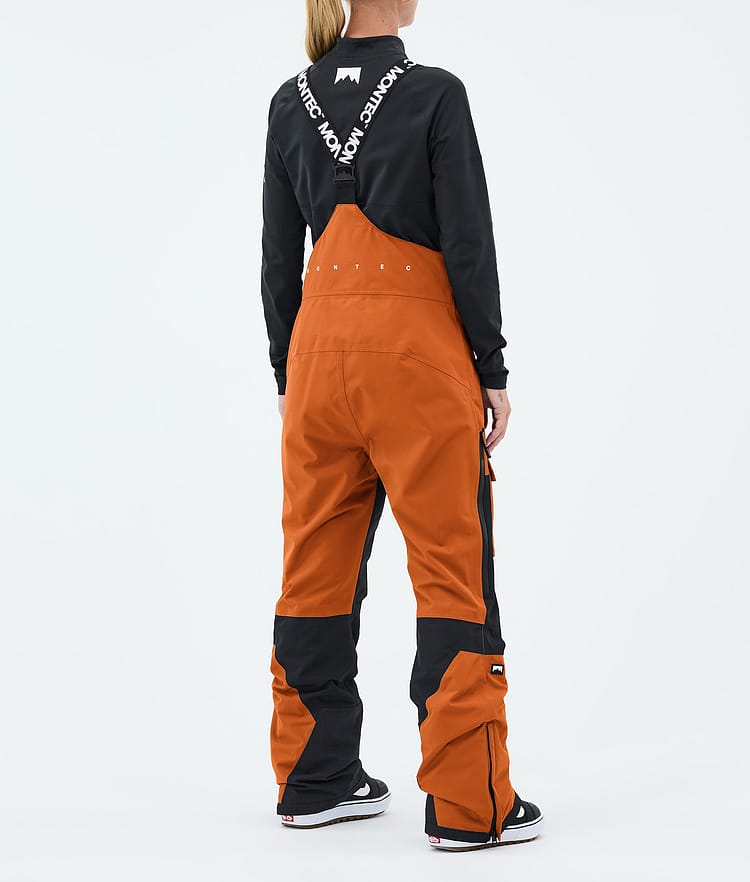 Fawk W Snowboardbukse Dame Burned Orange/Black, Image 4 of 7