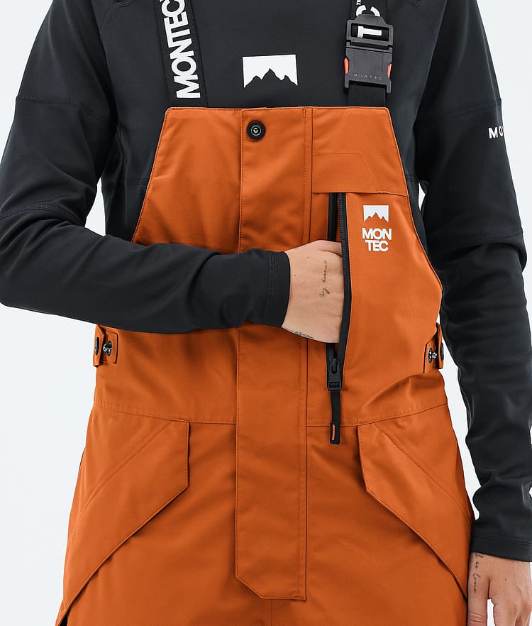 Fawk W Ski Pants Women Burned Orange/Black, Image 6 of 7