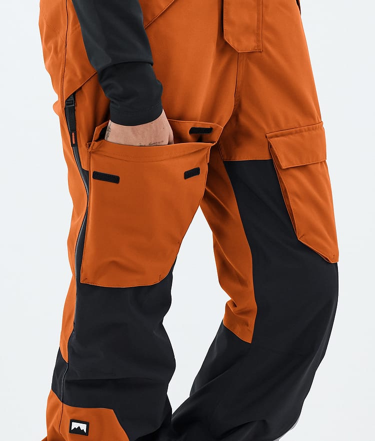 Fawk W Snowboardbukse Dame Burned Orange/Black, Image 7 of 7