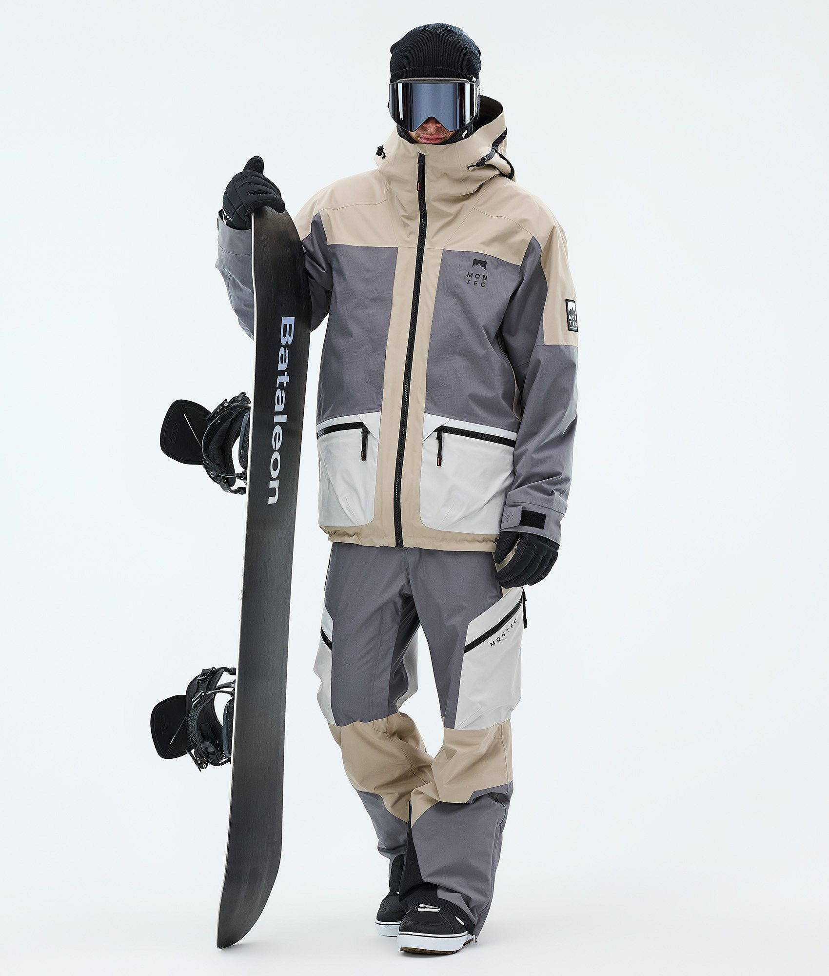 Montec Morpheus Snowboard Jacket Men Sand/Light Pearl/Light Grey