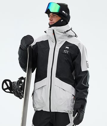 Morpheus Snowboard Jacket Men Light Grey/Black