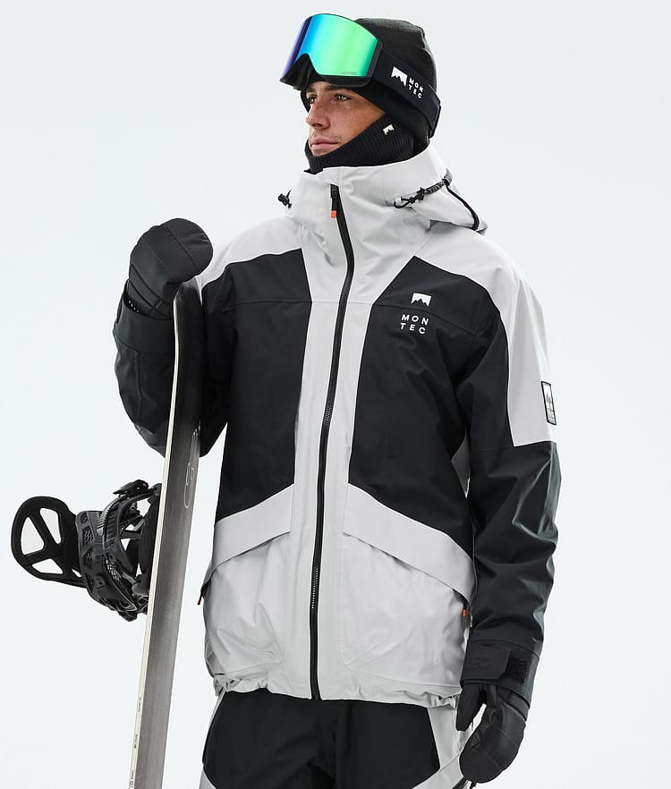 Morpheus Snowboard Jacket Men Light Grey/Black, Image 1 of 10