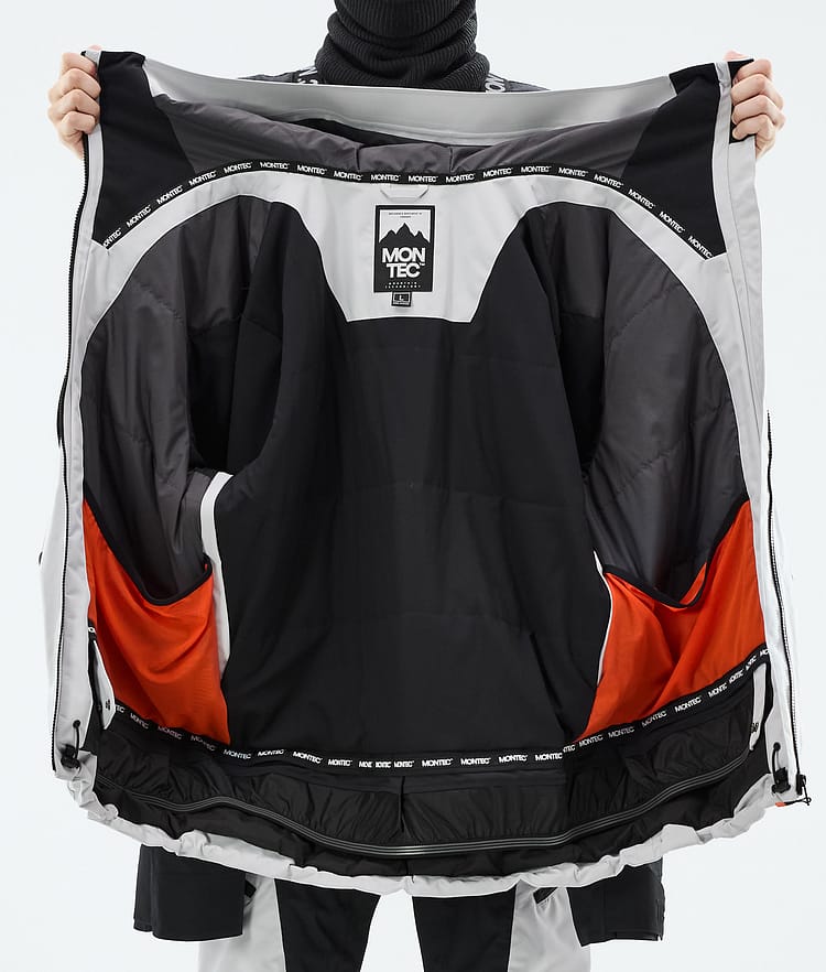 Morpheus Ski Jacket Men Light Grey/Black, Image 10 of 10