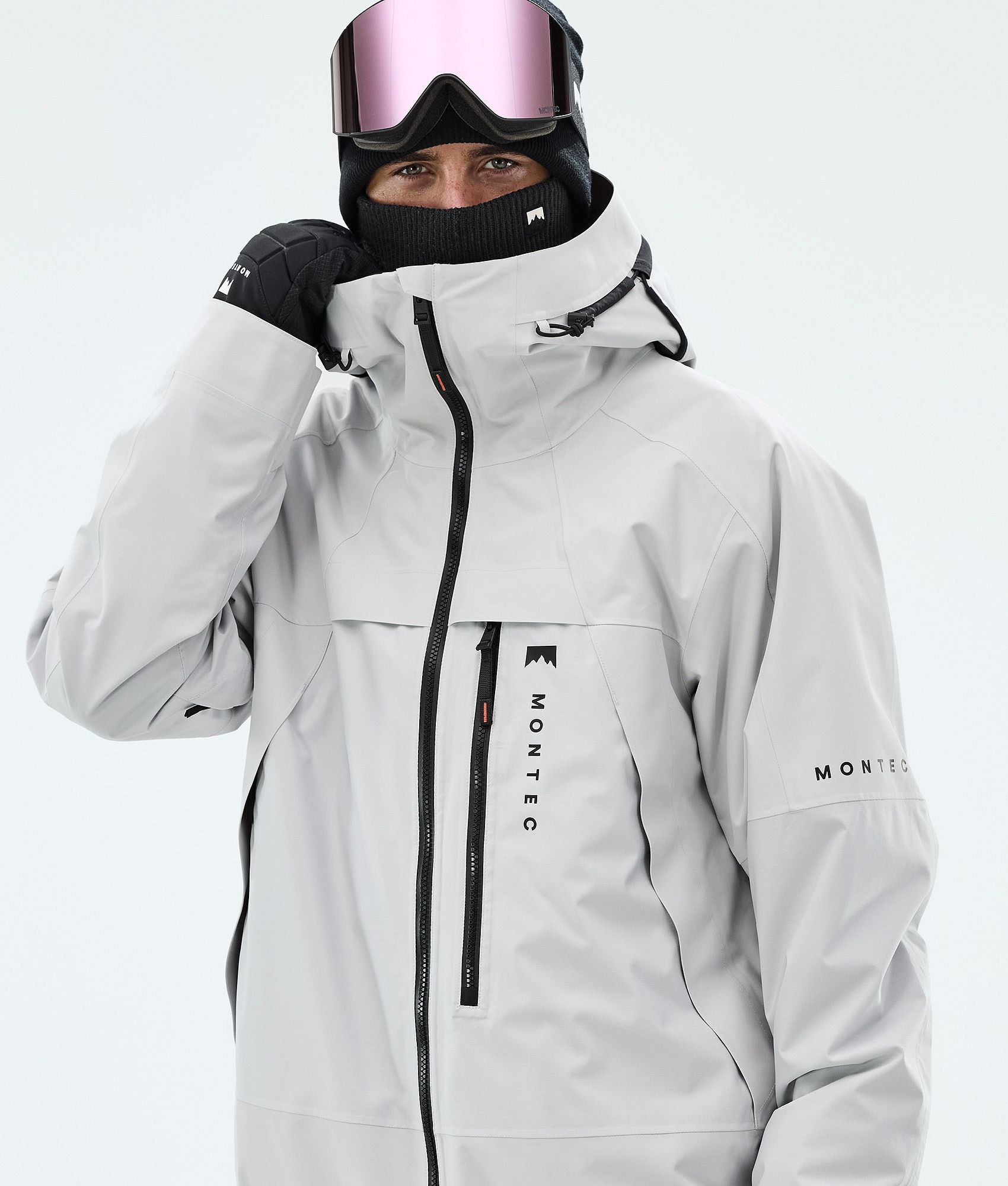 Montec Oracle Ski Jacket Men Light Grey | Montecwear CA