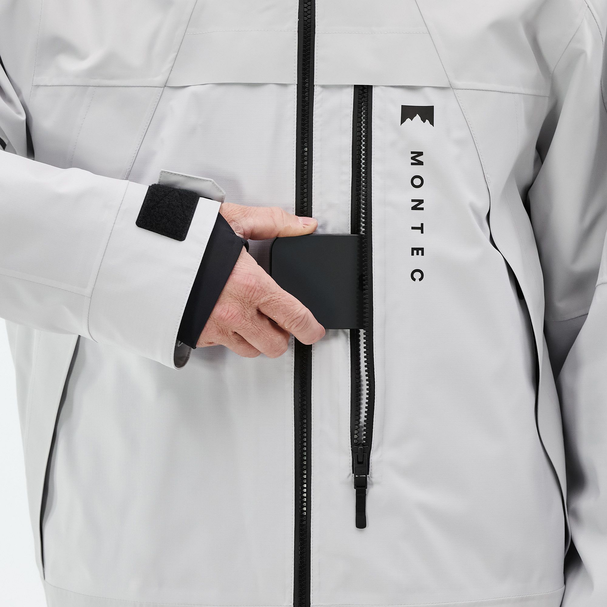 Montec Oracle Ski Jacket Men Light Grey | Montecwear CA