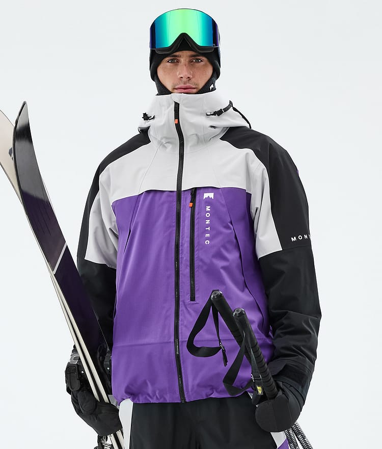 Oracle Ski Jacket Men Light Grey/Black/Vivid Purple, Image 1 of 10