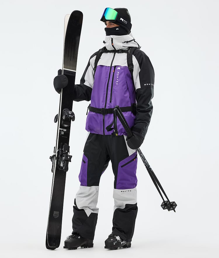 Oracle Ski Jacket Men Light Grey/Black/Vivid Purple, Image 3 of 10